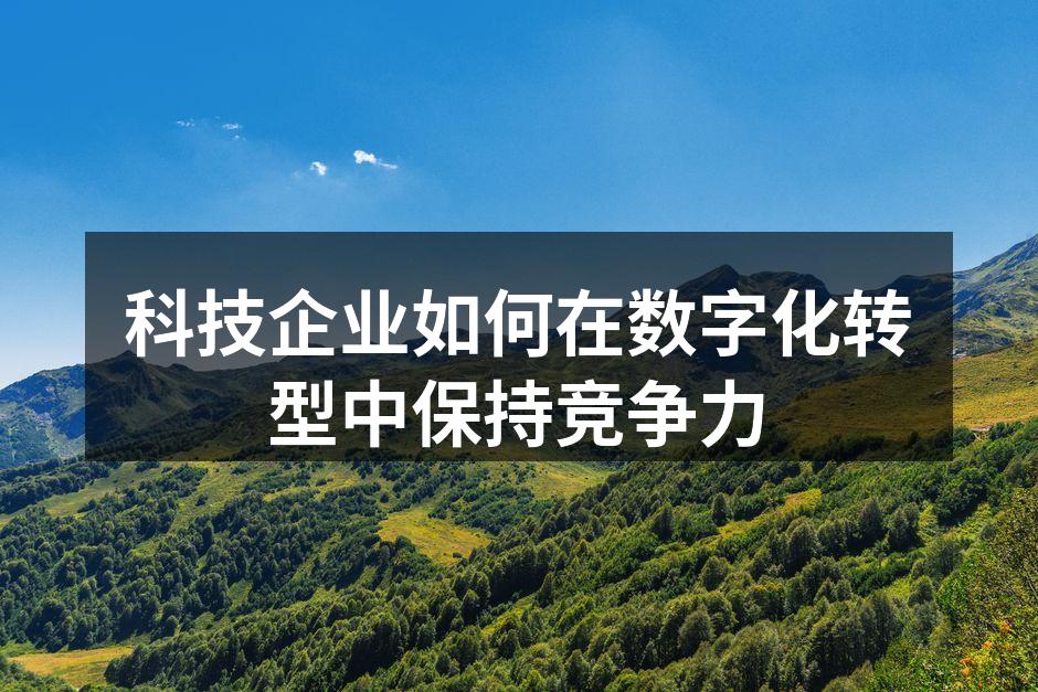 科技企业数字化转型示意图